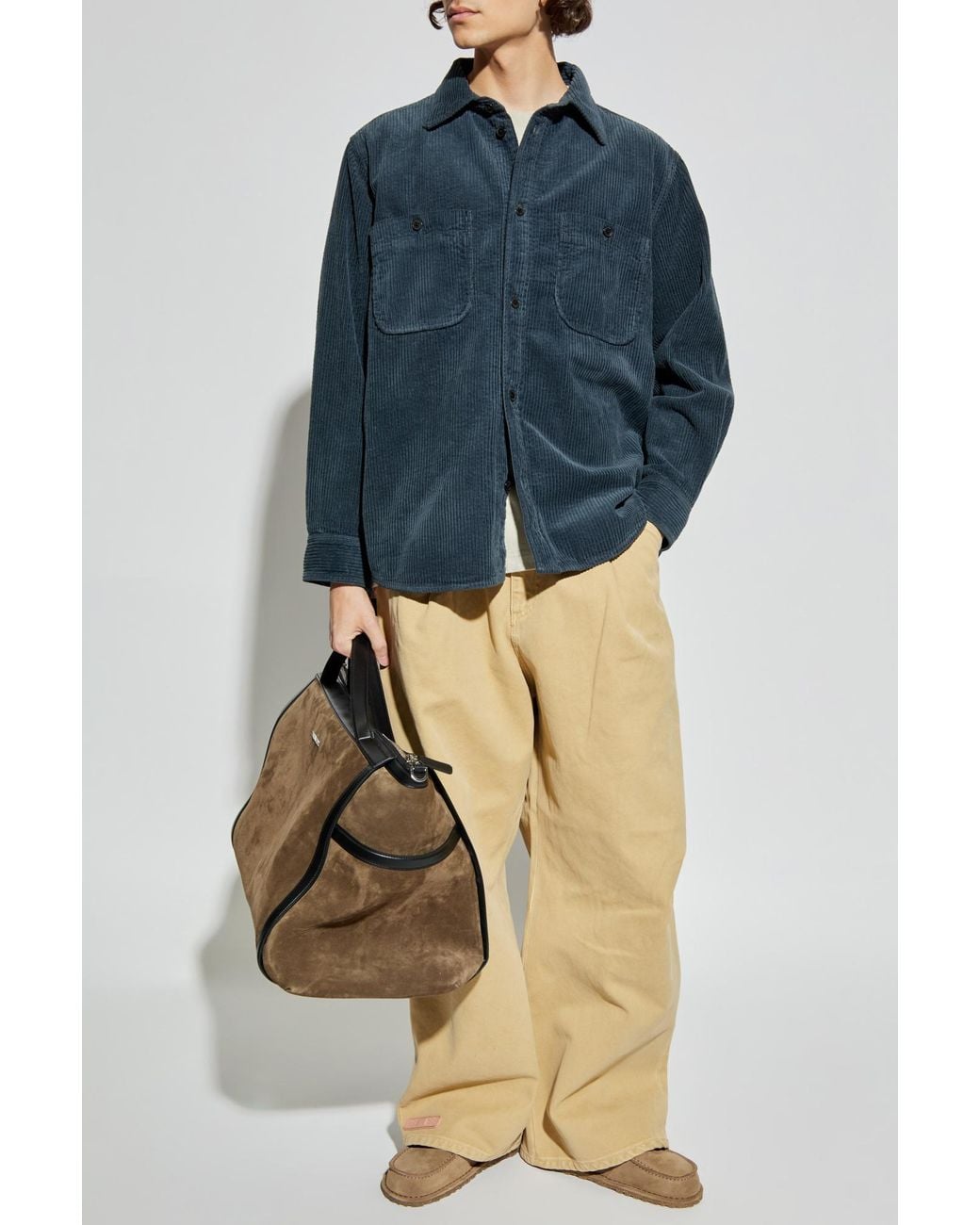 Isabel Marant Blue Shirt 'Nario' for men