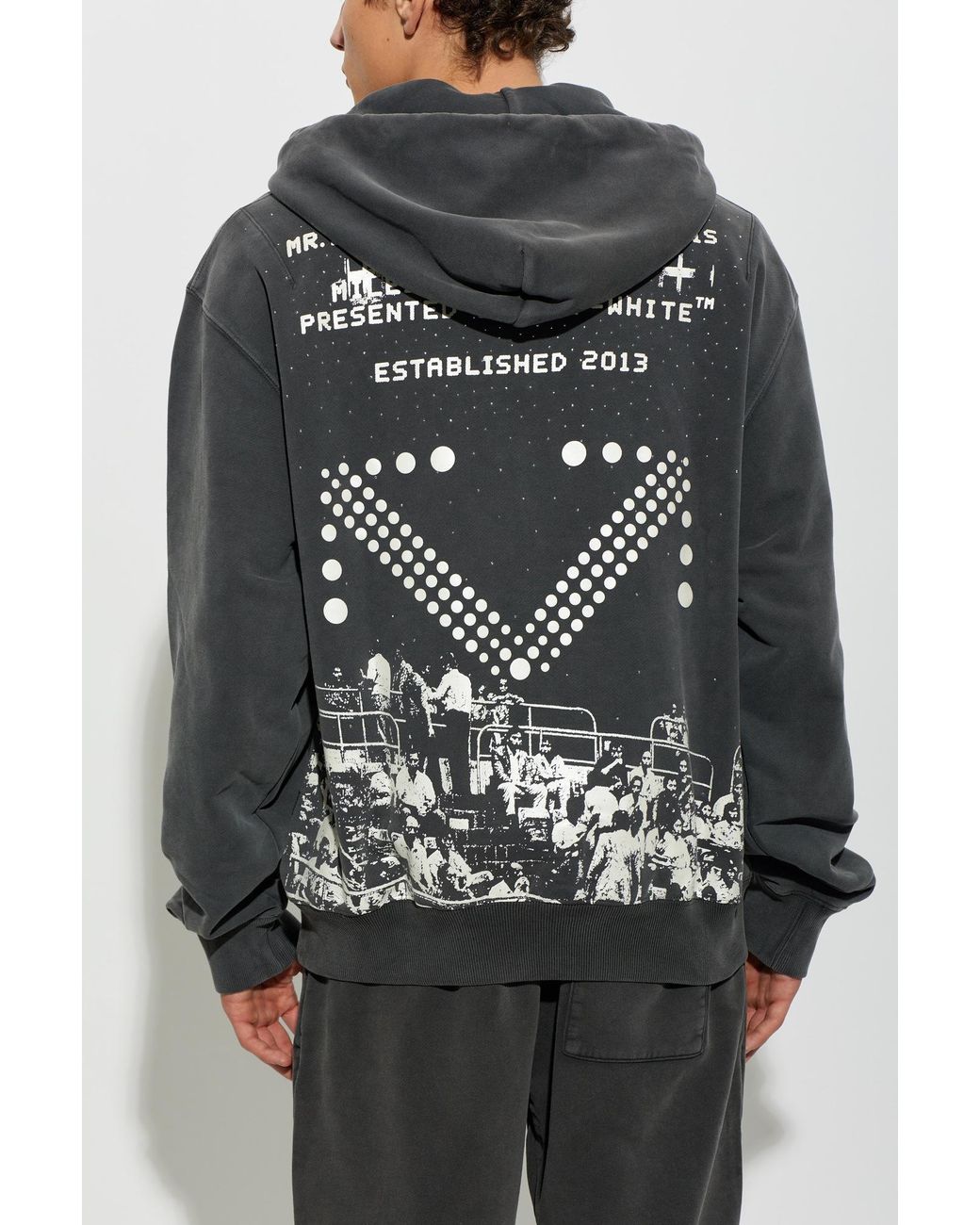 Off-White c/o Virgil Abloh Gray 'Mr. Davis' Sweatshirt for men