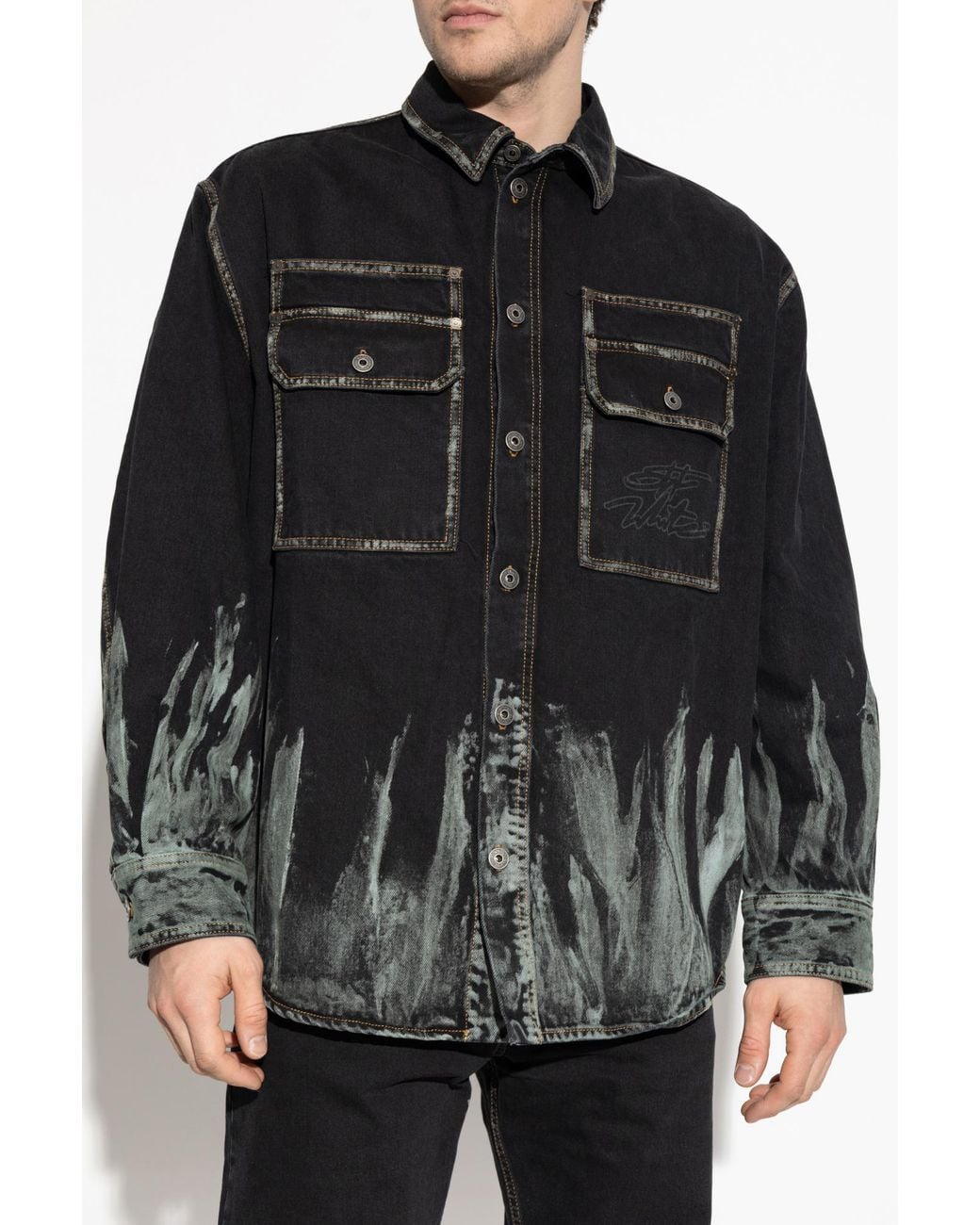 Off-White c/o Virgil Abloh Black “Oversize” Denim Jacket