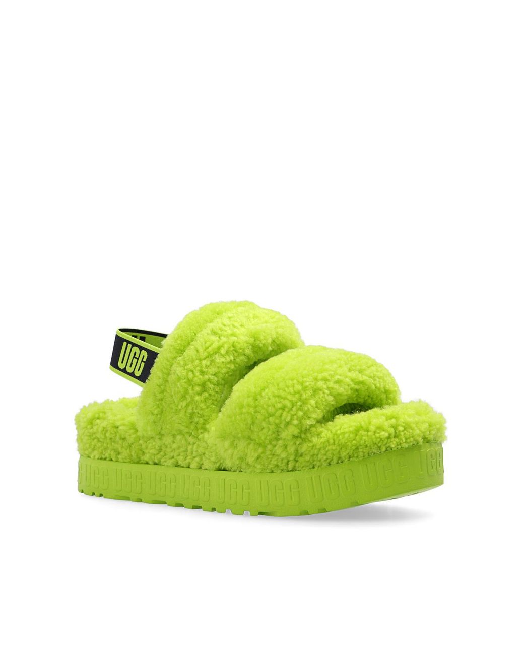 UGG oh Fluffita Platform Sandals in Green Lyst Canada