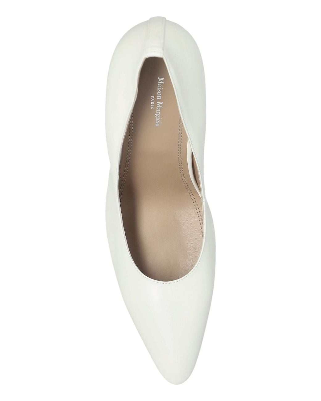 Maison Margiela White Leather Heeled Shoes
