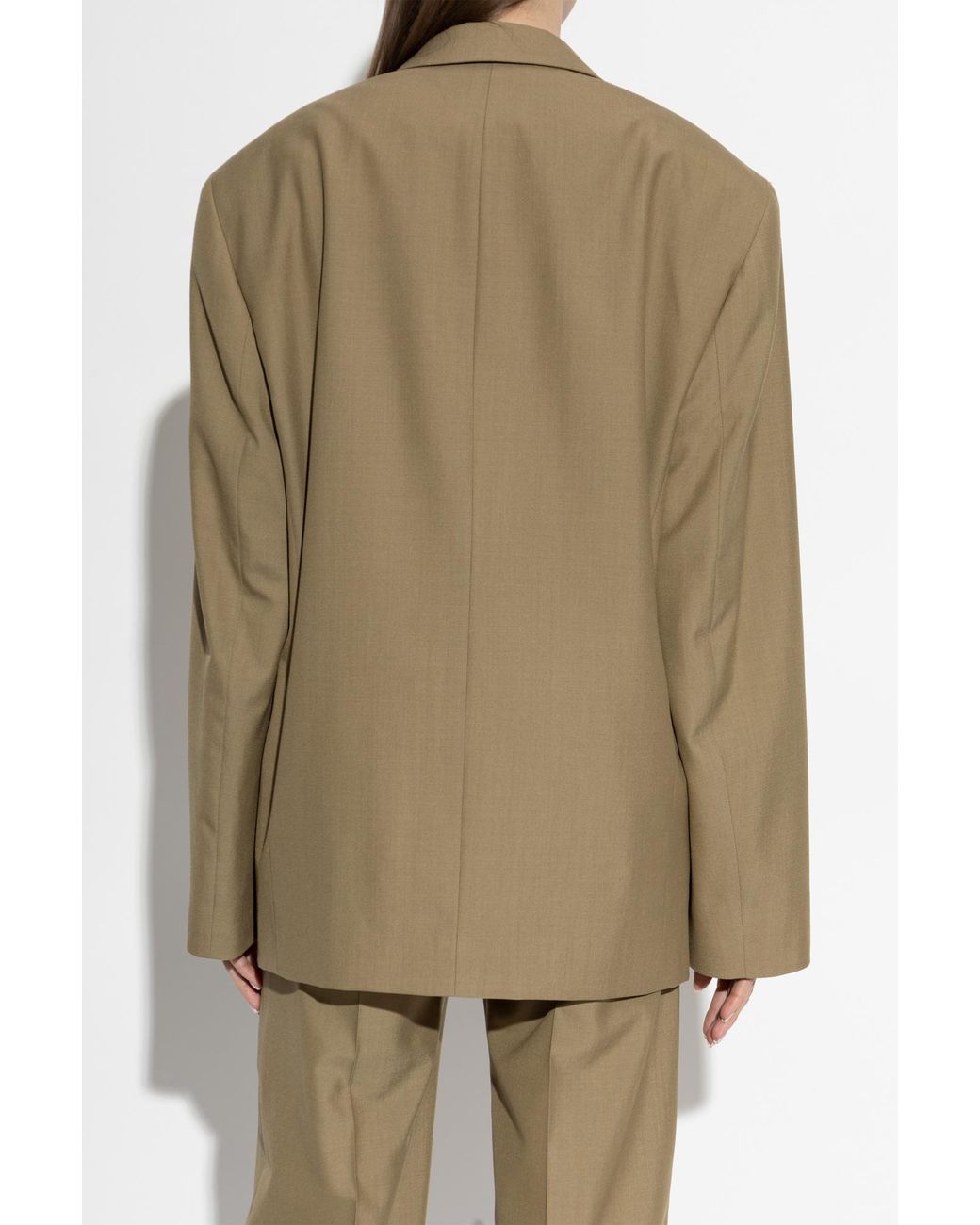 Lemaire Natural Double-Breasted Blazer