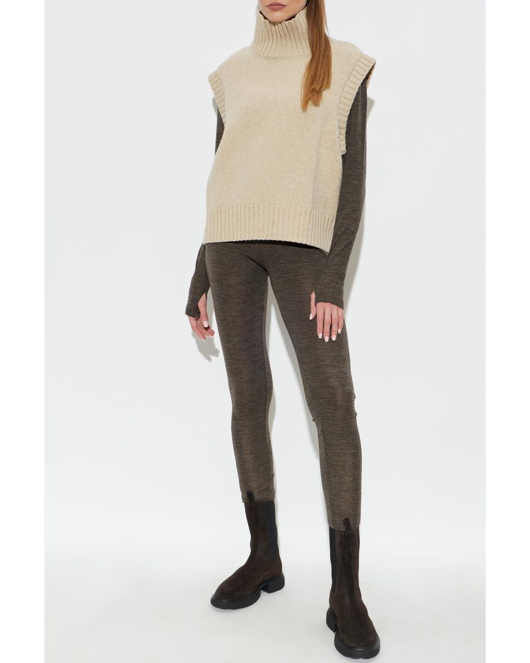 Rethinkit Studios Natural Turtleneck Vest