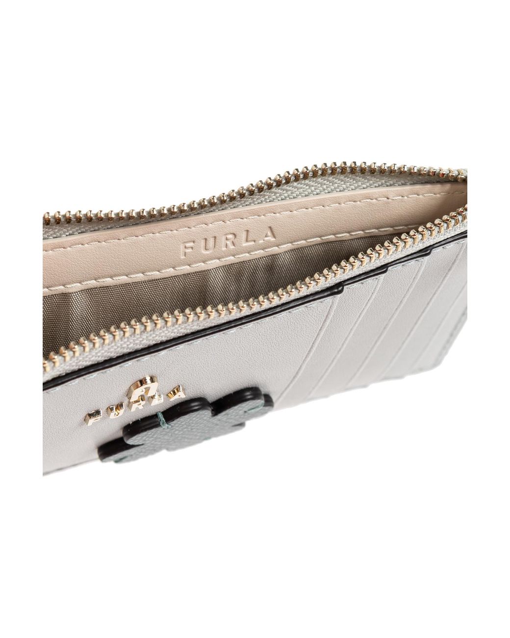 Furla Gray Card Holder "Camelia Medium"