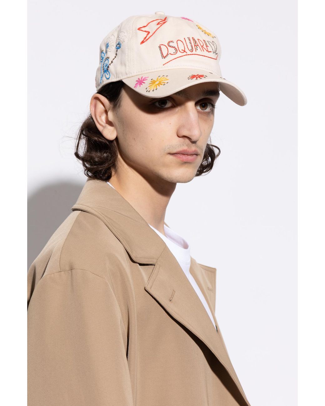 DSquared² Pink Baseball Cap for men