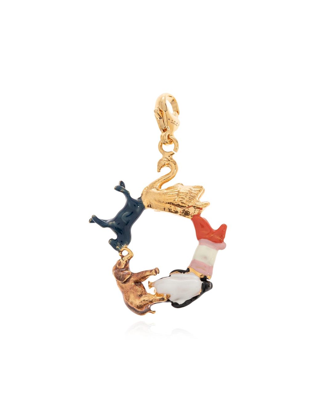 Marni Metallic Pendant With The Letter 'O'