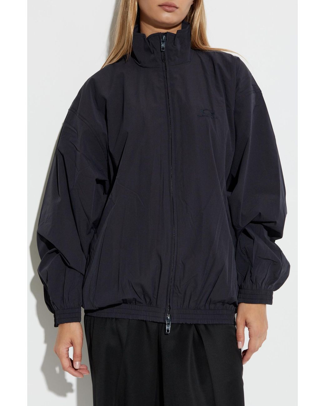 Balenciaga Blue Jacket With Logo