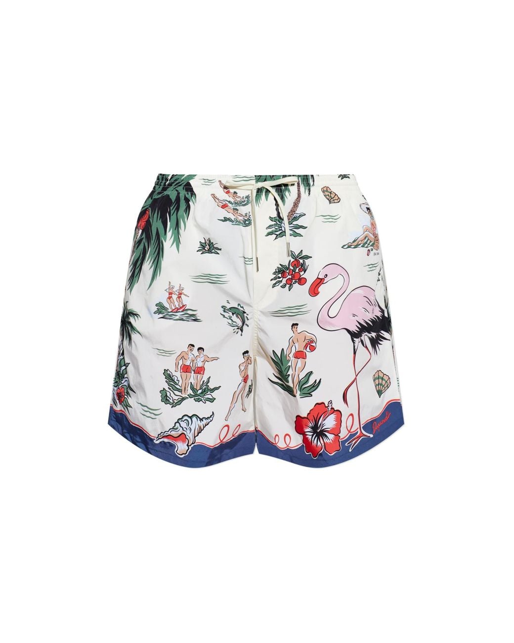 DSquared² White Swim Shorts for men