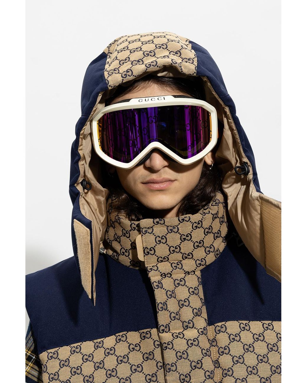 Gucci Ski Goggles With Logo in Blue for Men Lyst