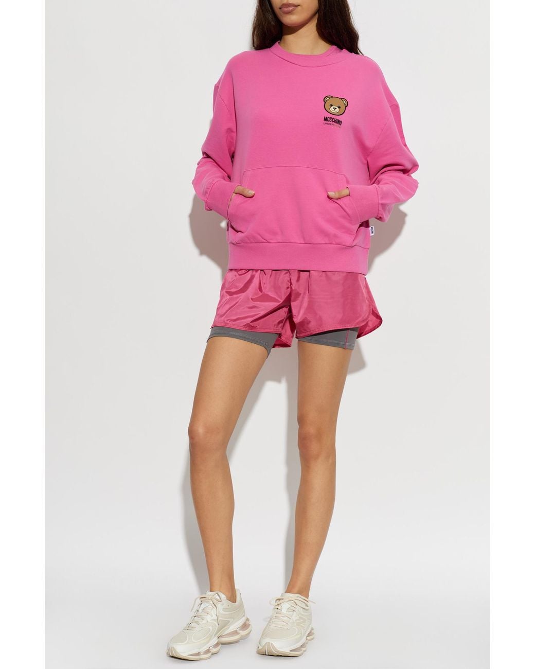 Moschino Pink 'Active' Sweatshirt