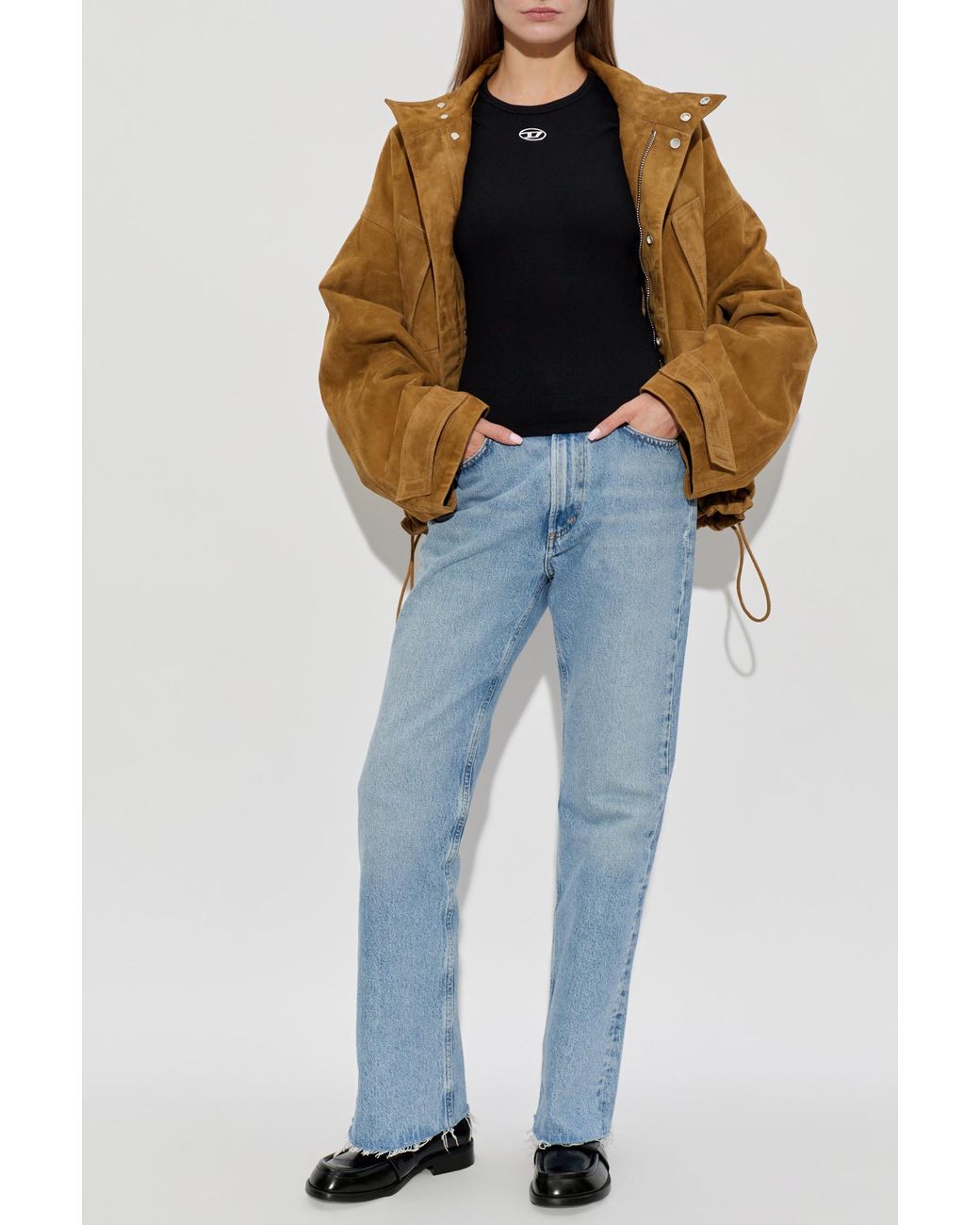 DIESEL Black Top T-Ele-Long-Od