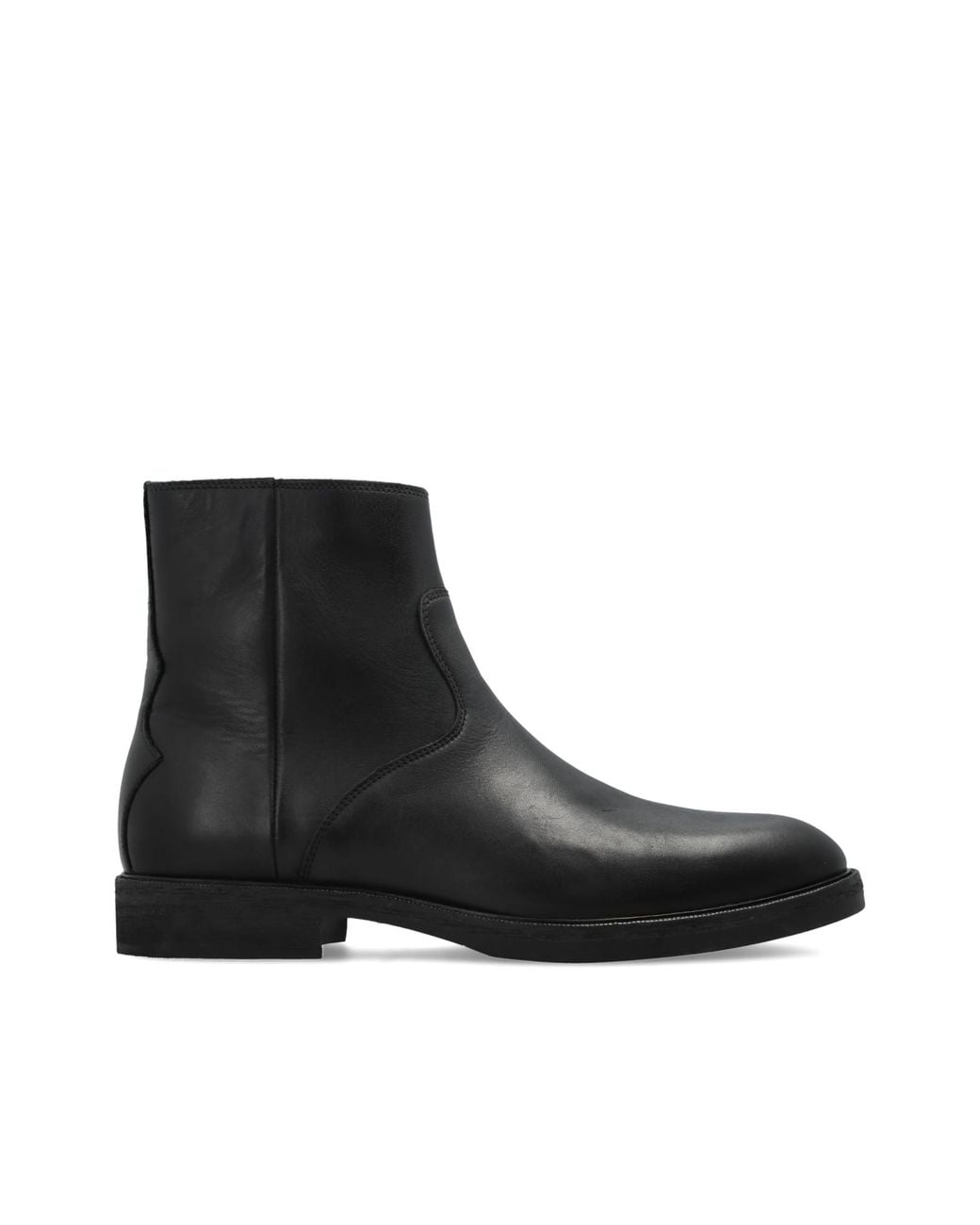 AllSaints Black Leather Chelsea Boots for men