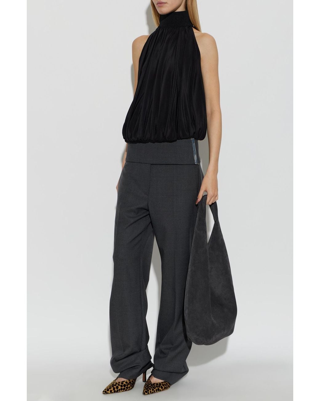 Sportmax Black Wool Trousers 'Maranta'