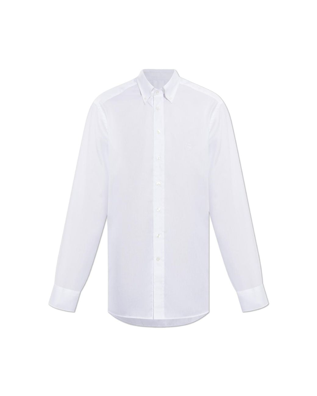 Etro White Shirt With Embroidered Logo for men
