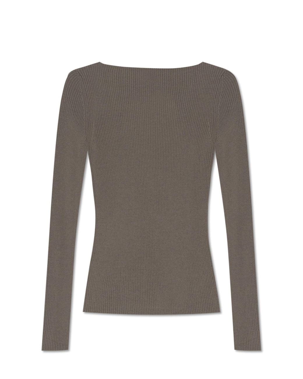 Rick Owens Gray Top With A Back Cut-Out