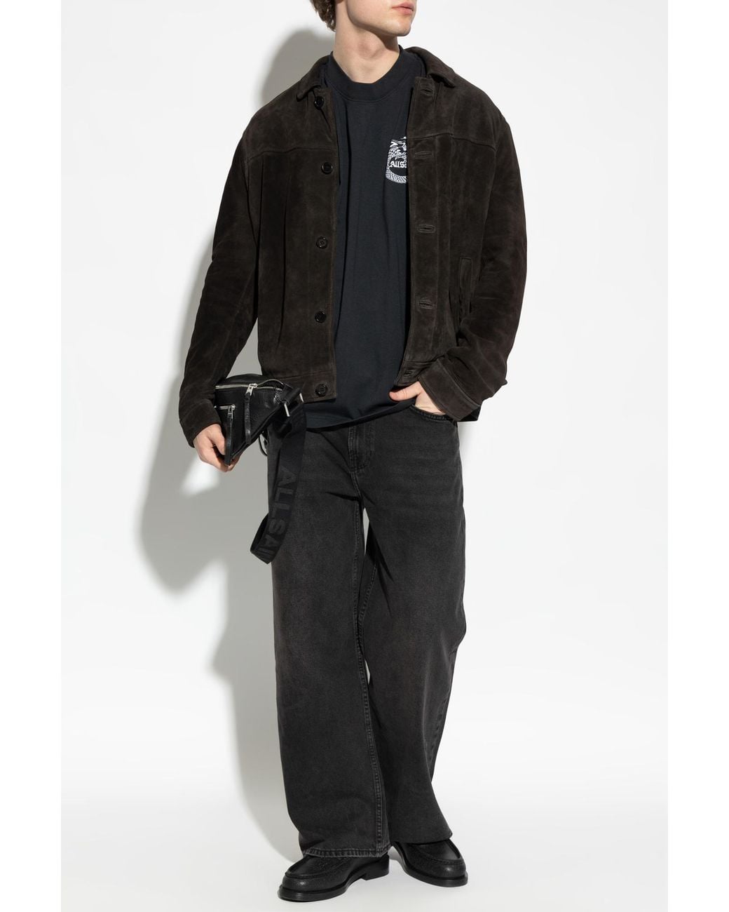 AllSaints Black T-Shirt 'Terra' for men