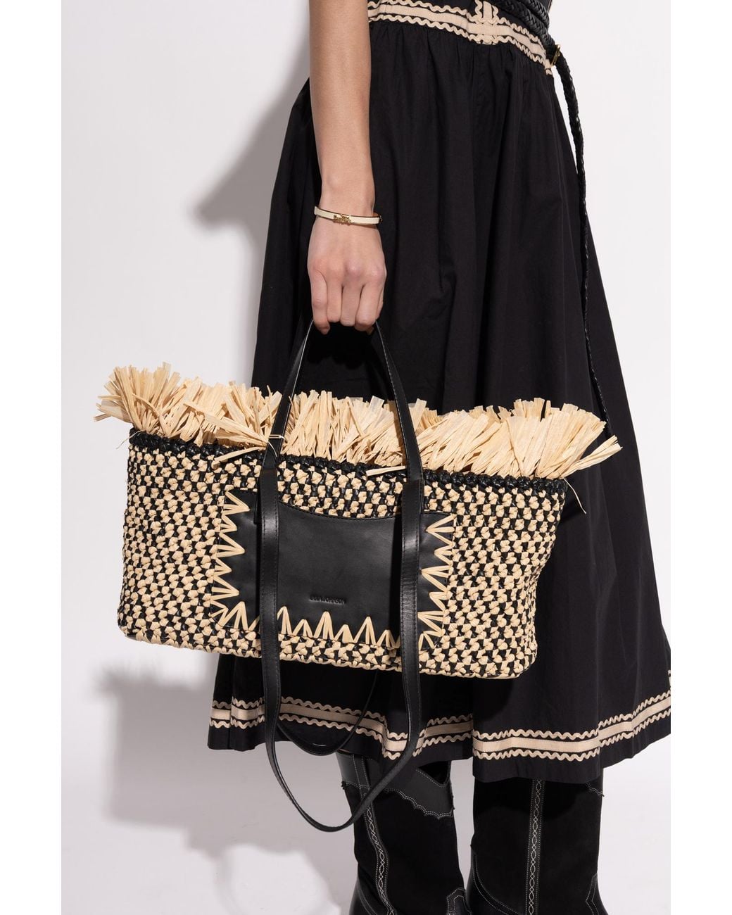 Ulla Johnson Black Shopper Bag 'Lali'