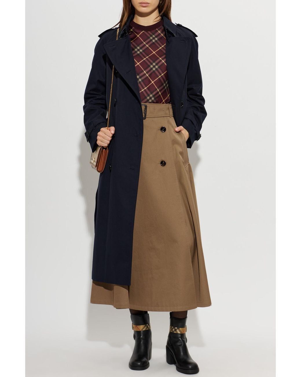 Burberry Blue "Waterloo" Trench Coat