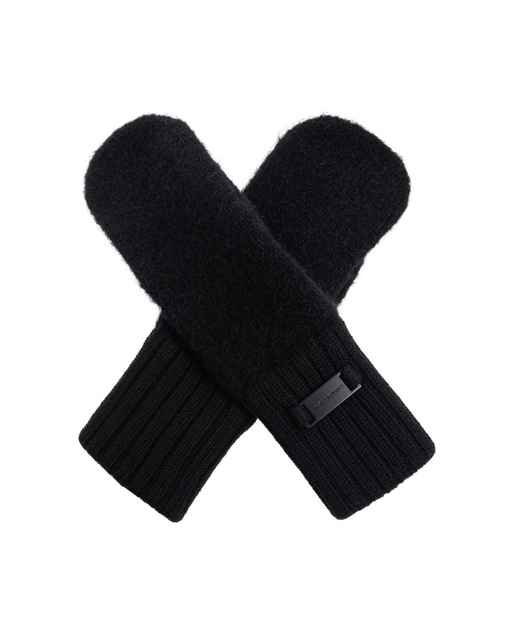 Canada Goose Black Gloves With Logo