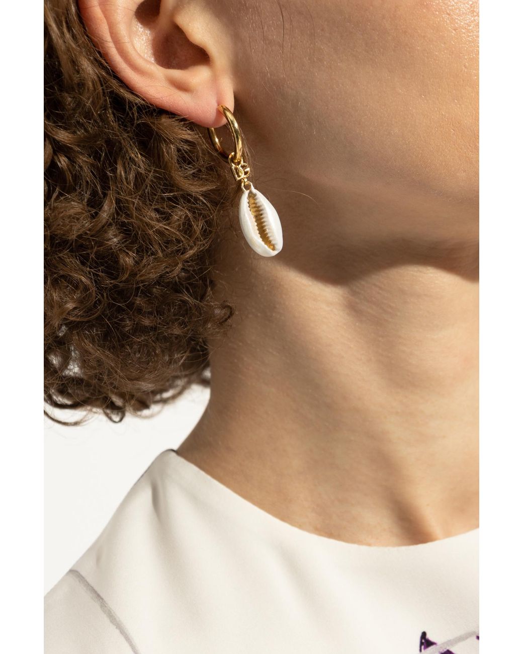 Dolce & Gabbana Metallic Single Earring With Pendant
