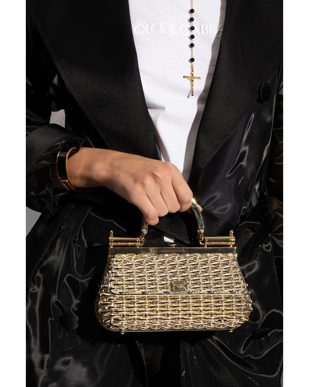 Dolce & Gabbana Metallic Shoulder Bag