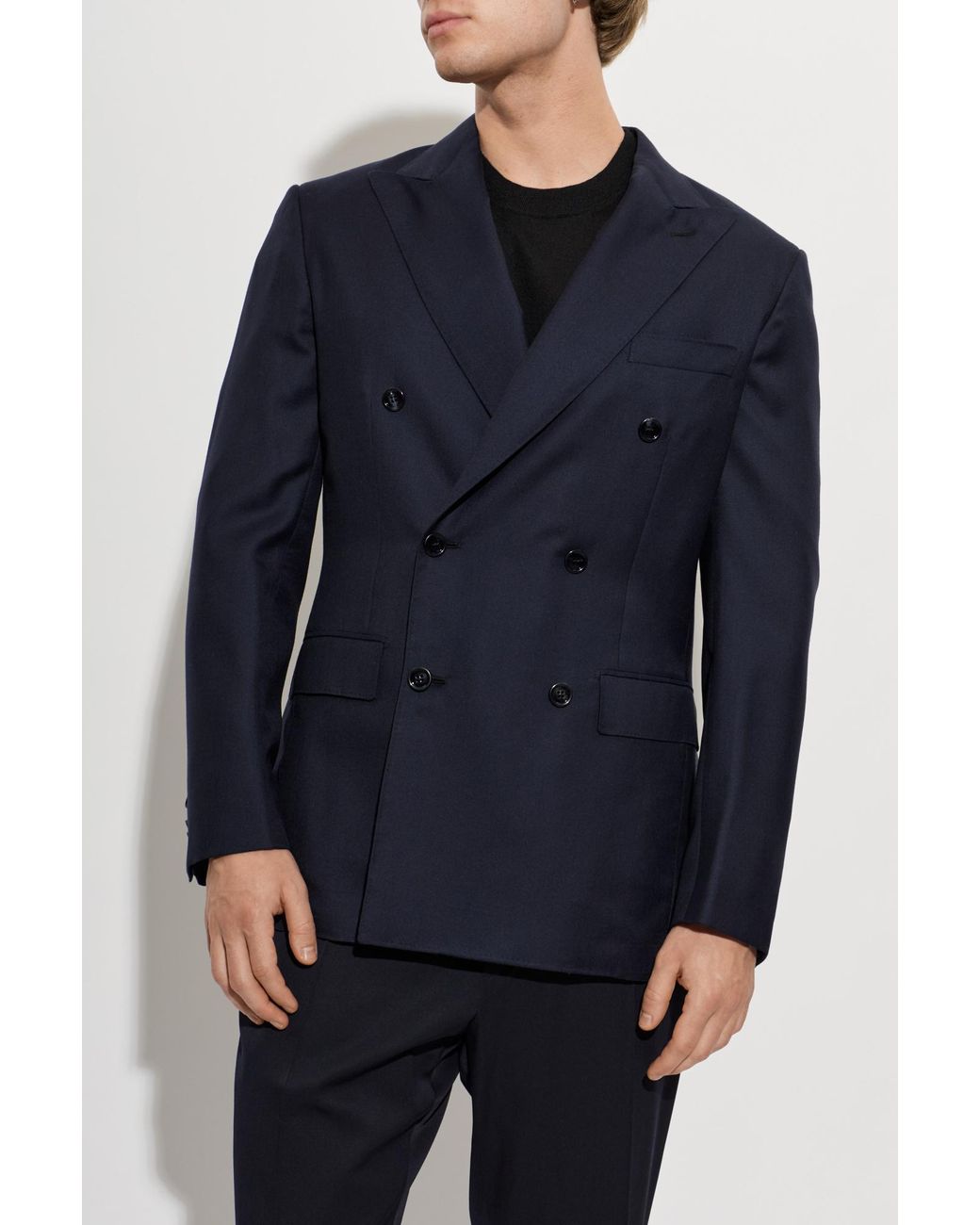Brioni Blue Cashmere Blazer for men