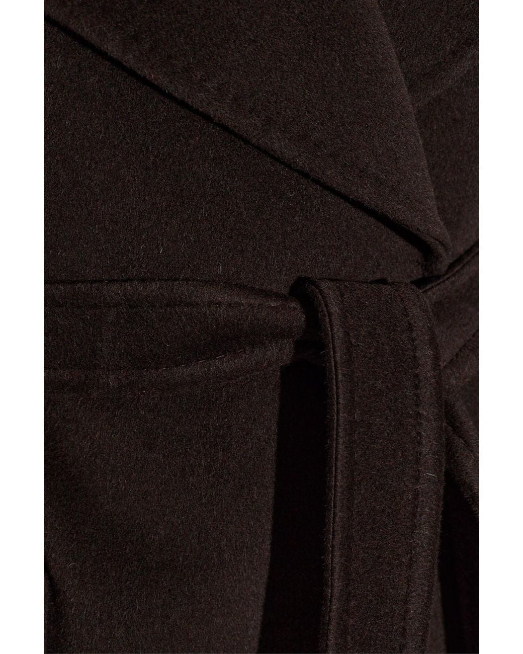 Max Mara Black Wool Coat 'Panda'
