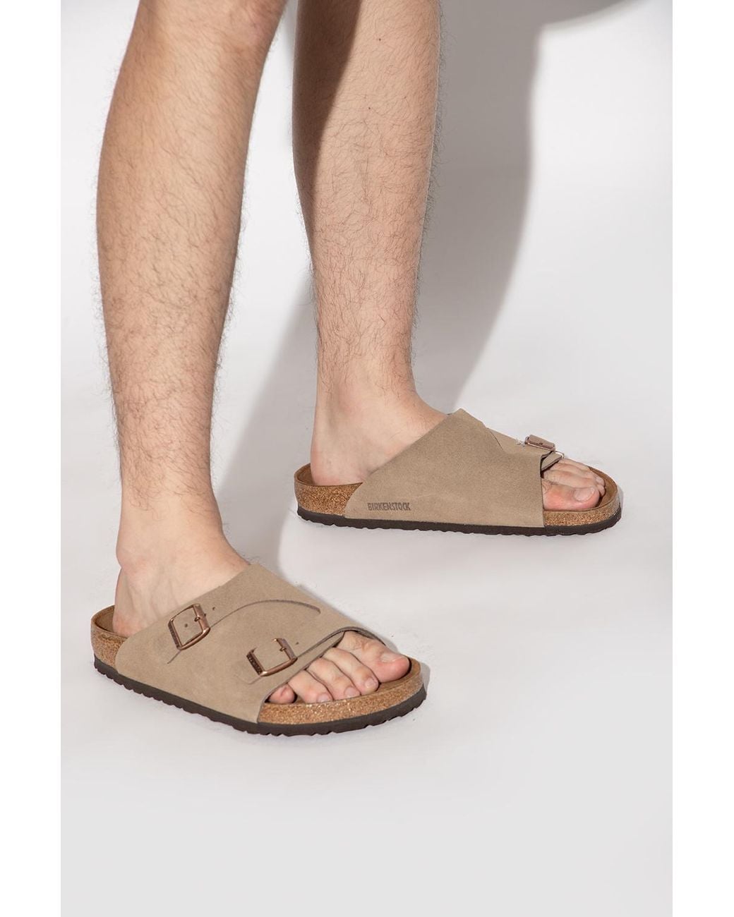 Birkenstock Natural 'Zurich' Slides for men