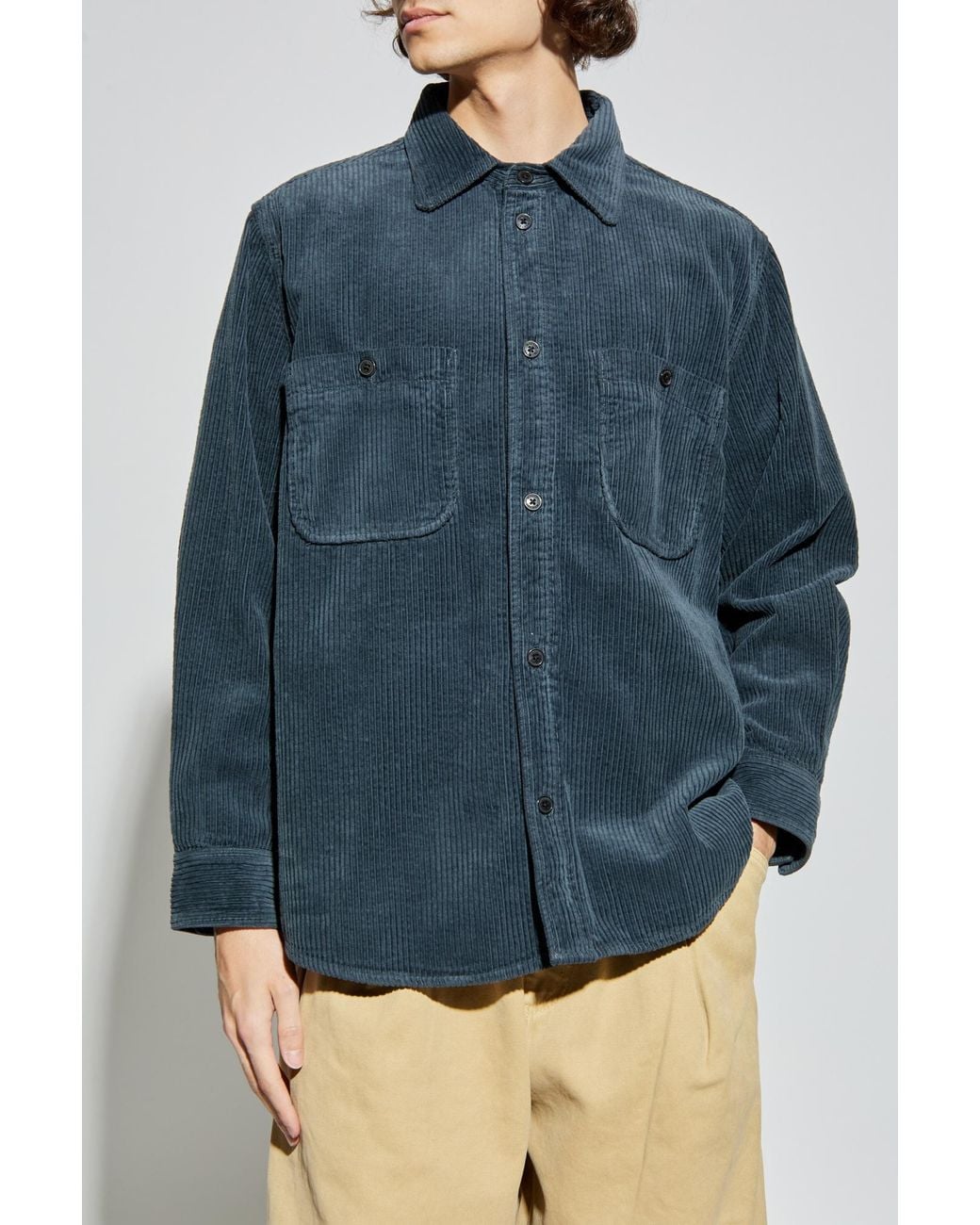 Isabel Marant Blue Shirt 'Nario' for men