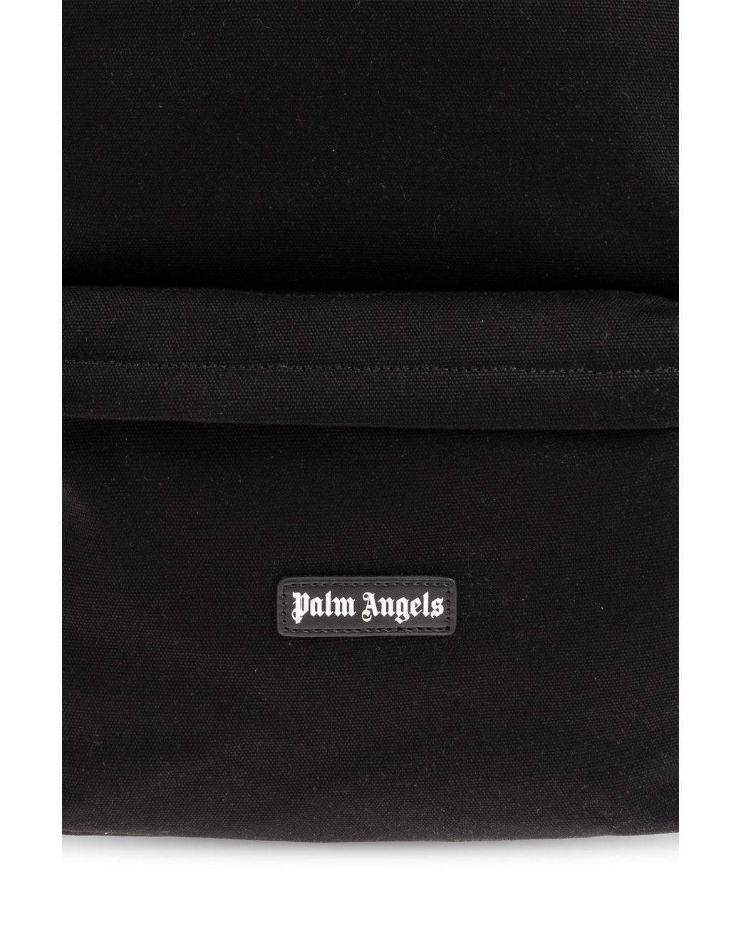 Palm Angels Black Backpack With Logo for men