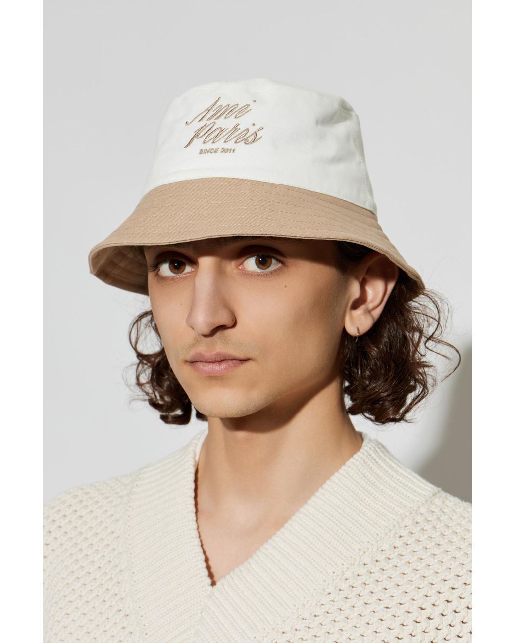 AMI Brown Hat With Embroidered Logo