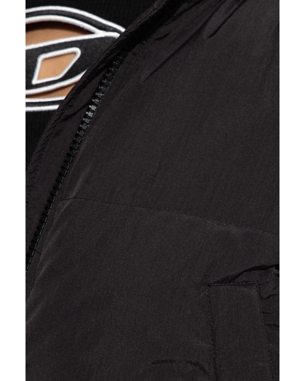 早い者勝ち!!! DIESEL ◆ダウンジャケット｜W-Peyt-Short-New-P1 W-PEYT-SHORT-NEW-P1 Hooded down jacket in crinkled nylon