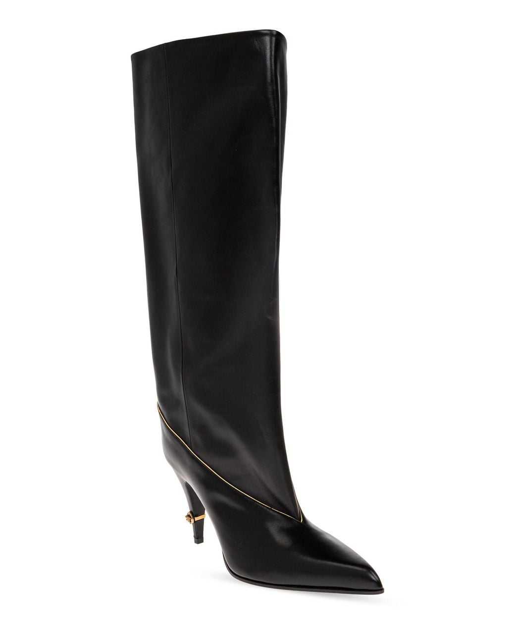 Versace Black 'Gianni' Heeled Boots