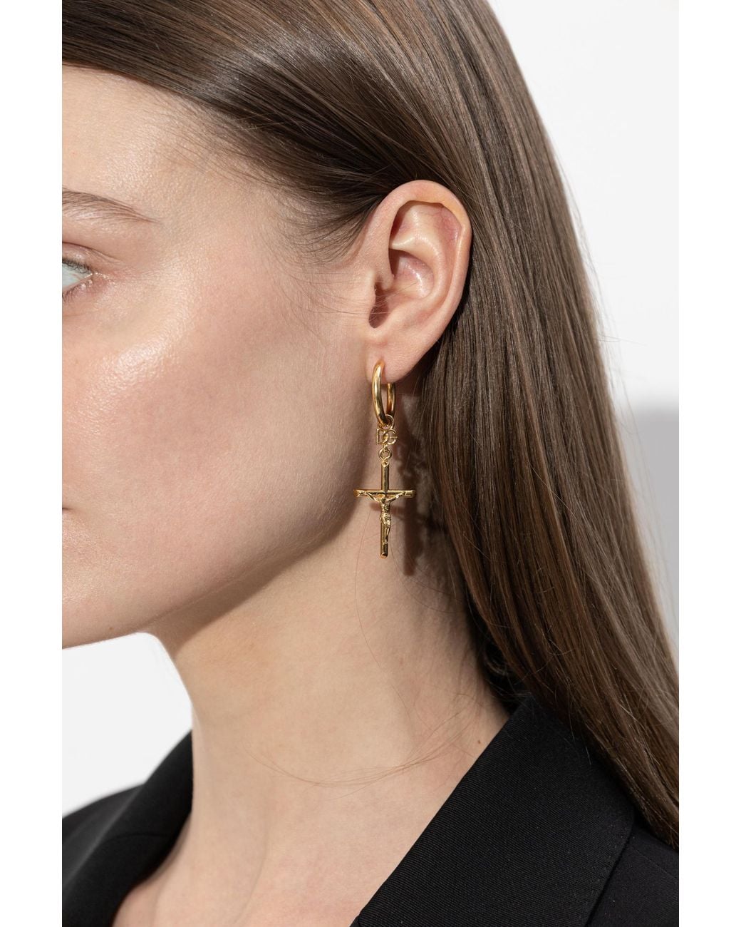Dolce & Gabbana Metallic Brass Earrings
