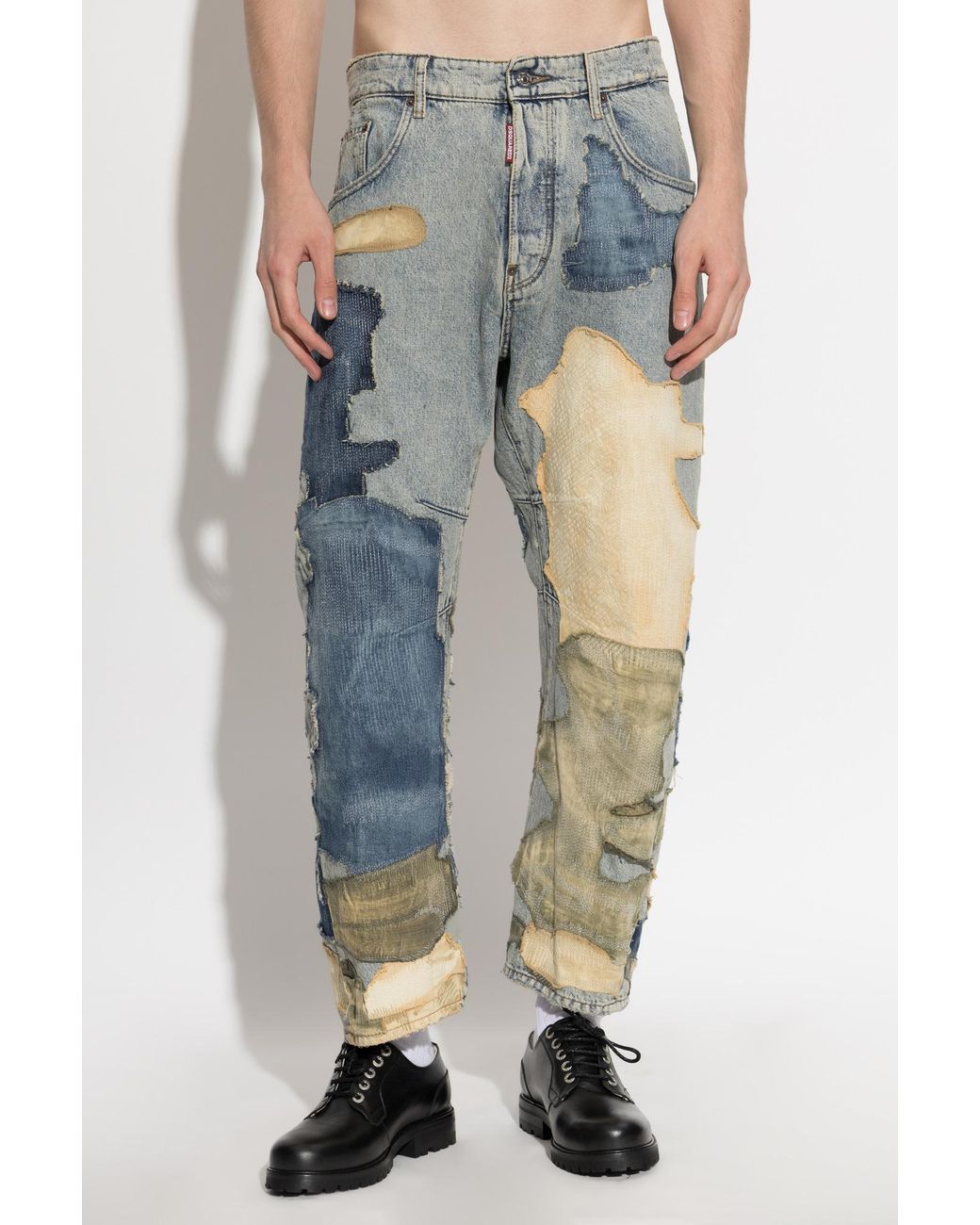 DSquared² Blue 'Kawaii' Jeans With Vintage Effect for men
