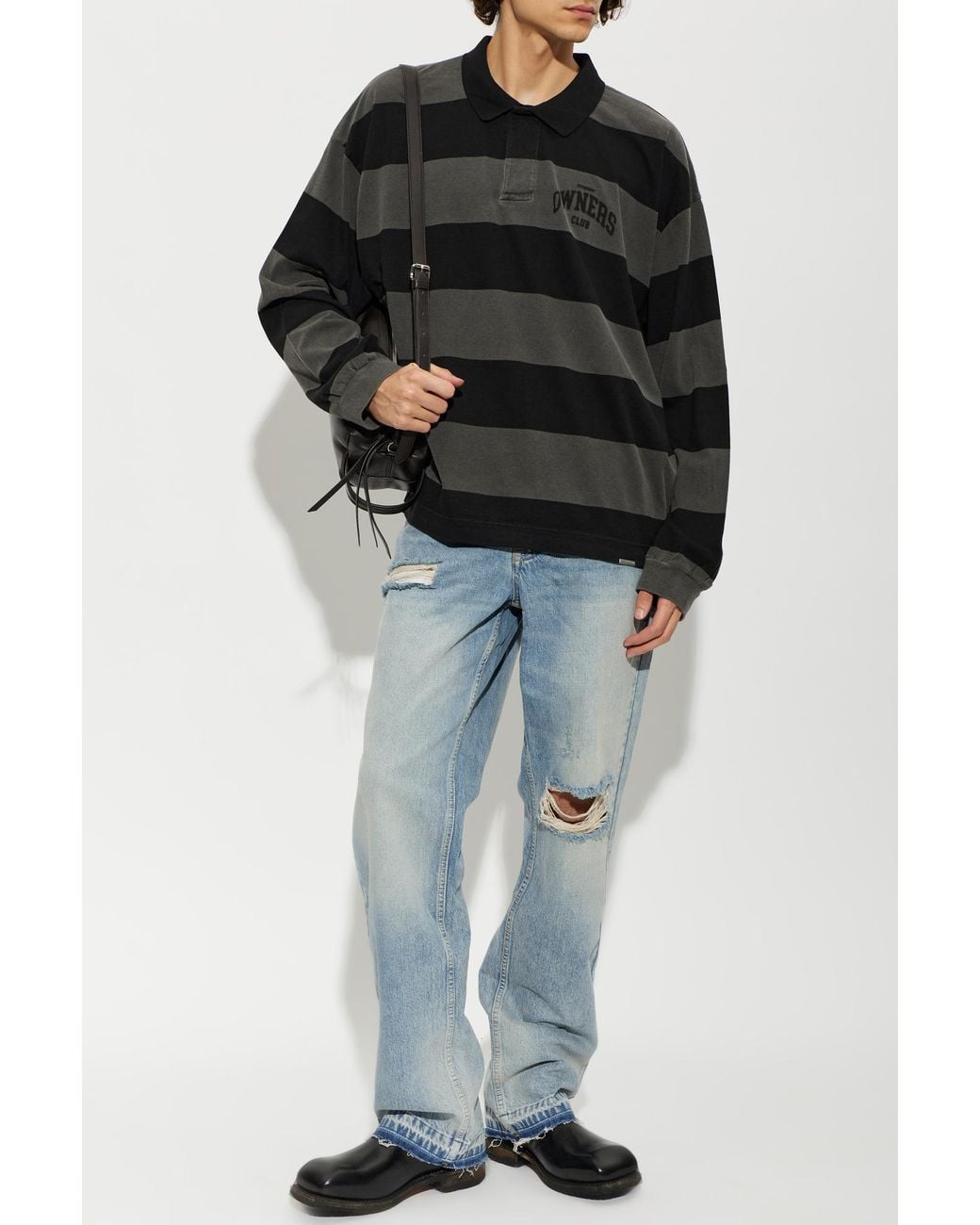 Represent Blue Vintage-Effect Jeans for men