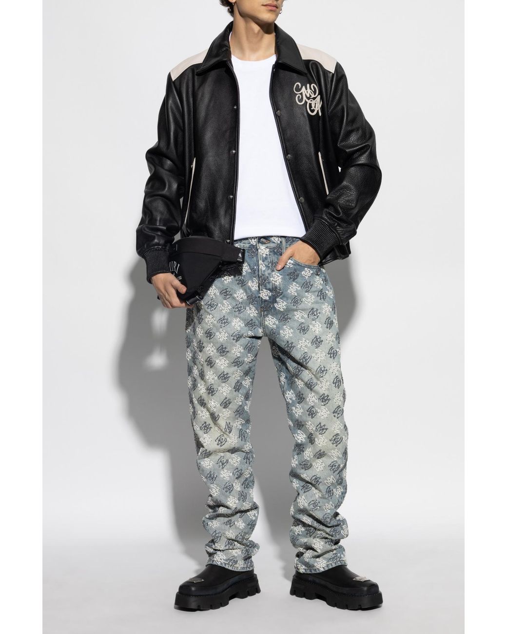 Amiri Blue Jeans With Finishing for men