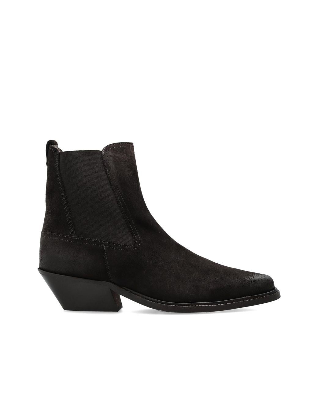 AllSaints Black Heeled Ankle Boots 'Carter'
