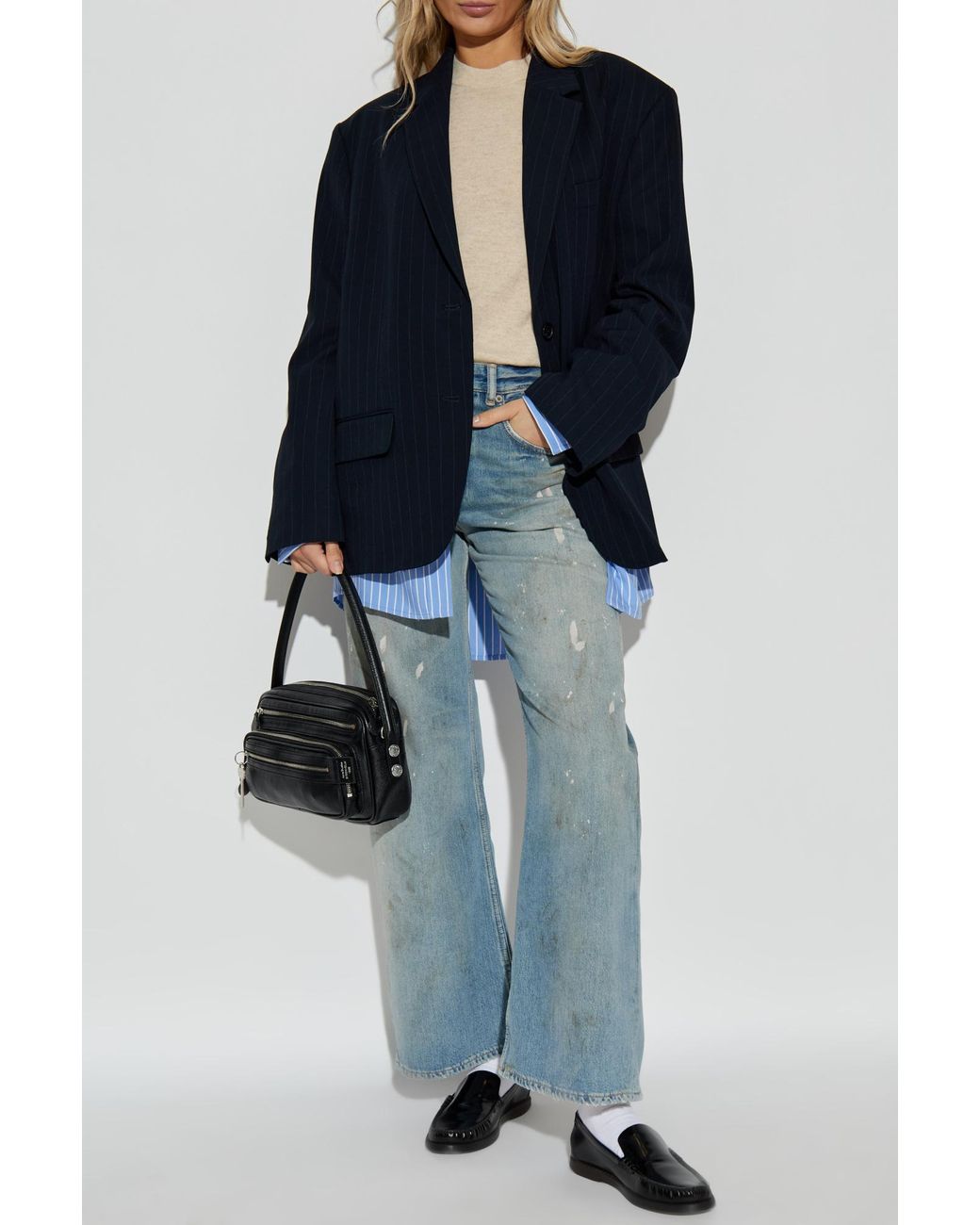 Acne White Wool Sweater