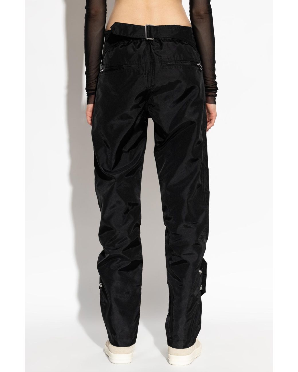 Rick Owens Black Trousers With Belt