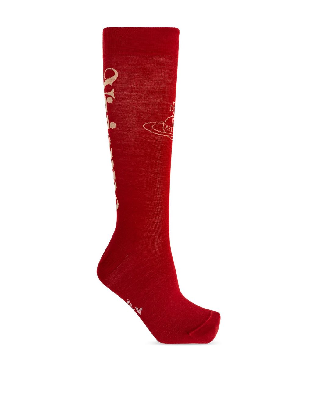 Vivienne Westwood Red Socks With Logo