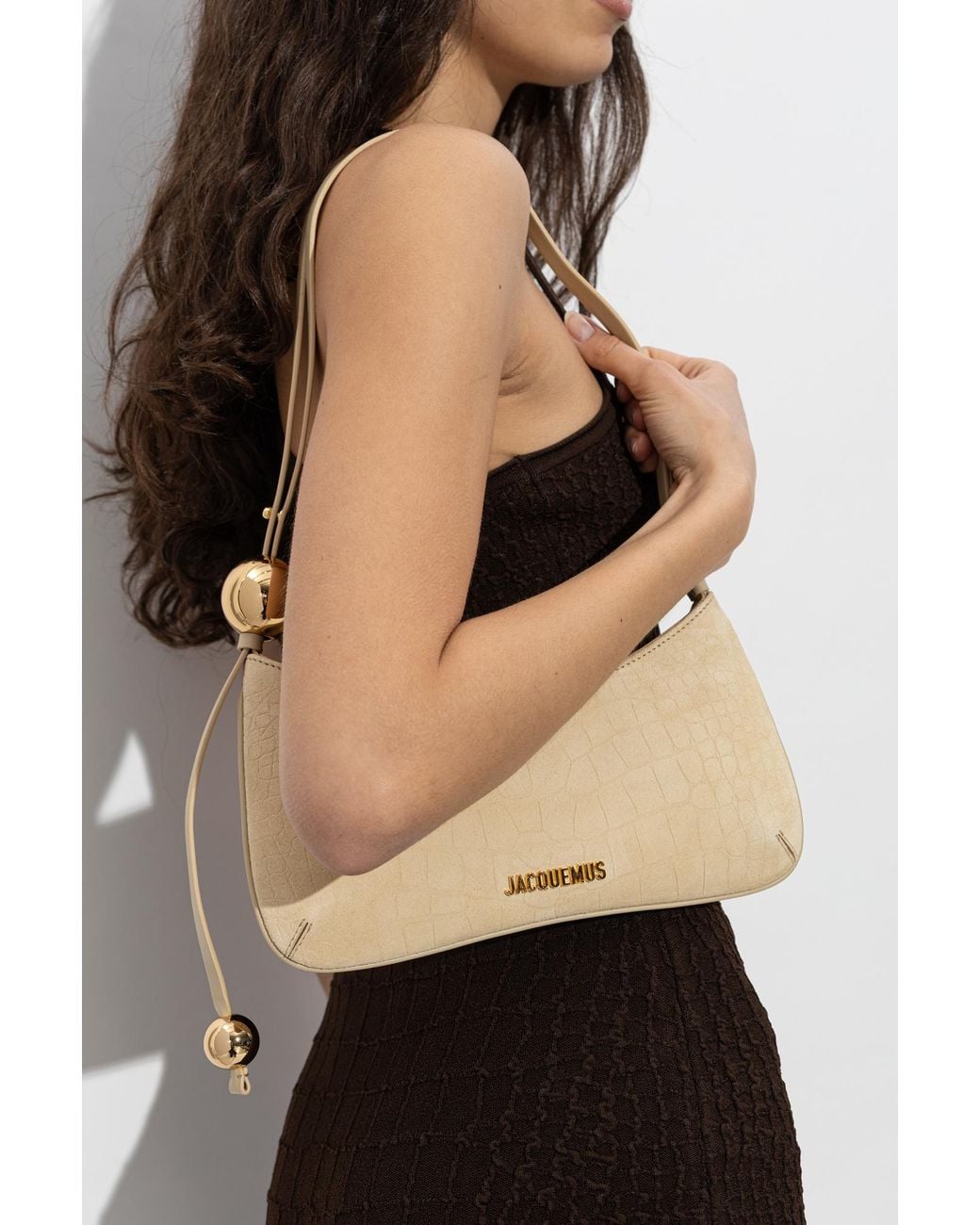 Jacquemus White Shoulder Bag 'Le Bisou Perle'