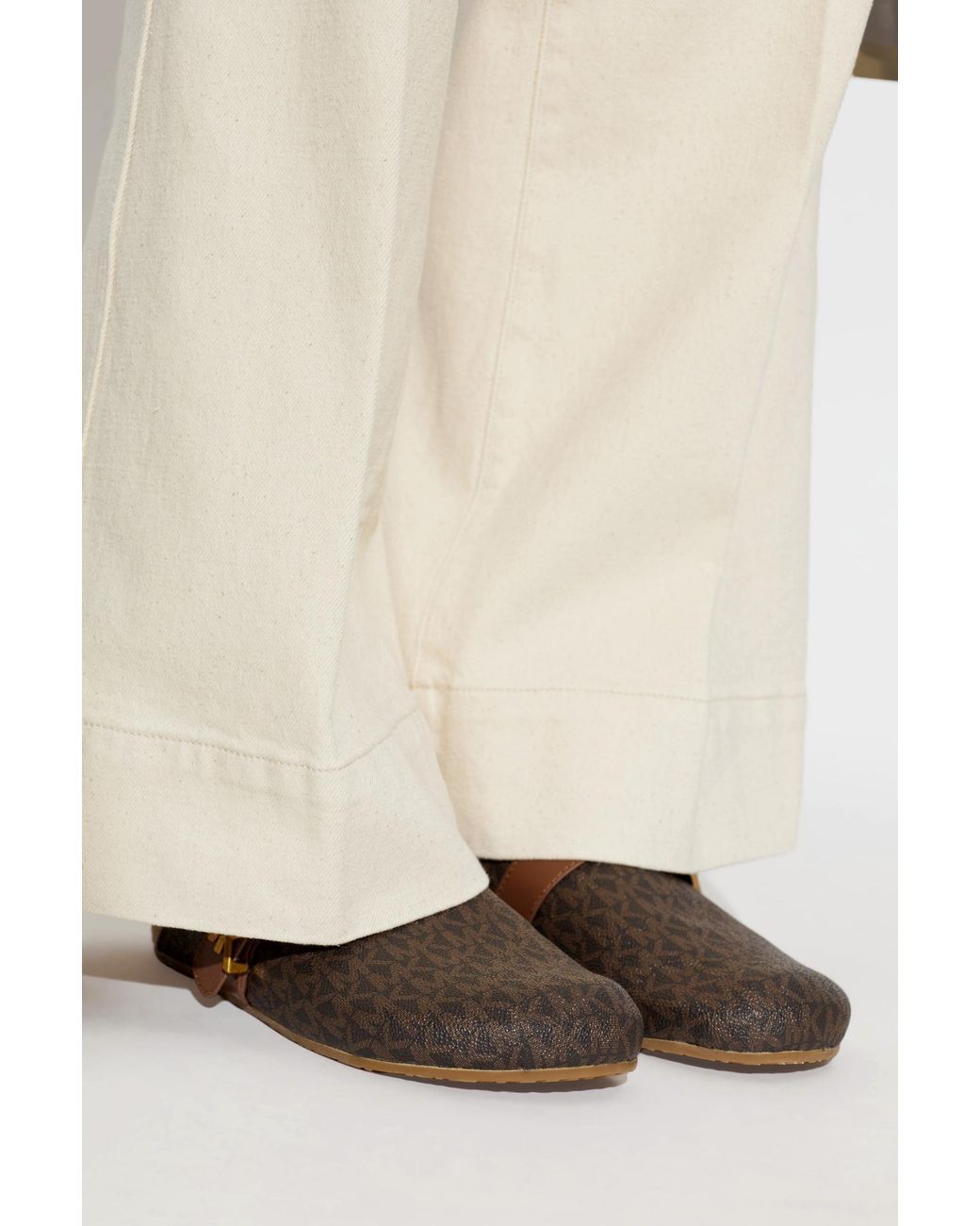 MICHAEL Michael Kors Brown 'Greer' Slides