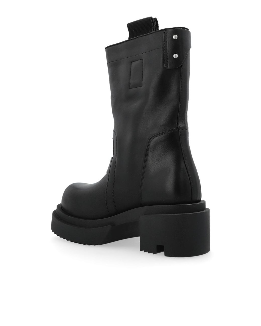 rick-owens-BLACK-Leather-Boots