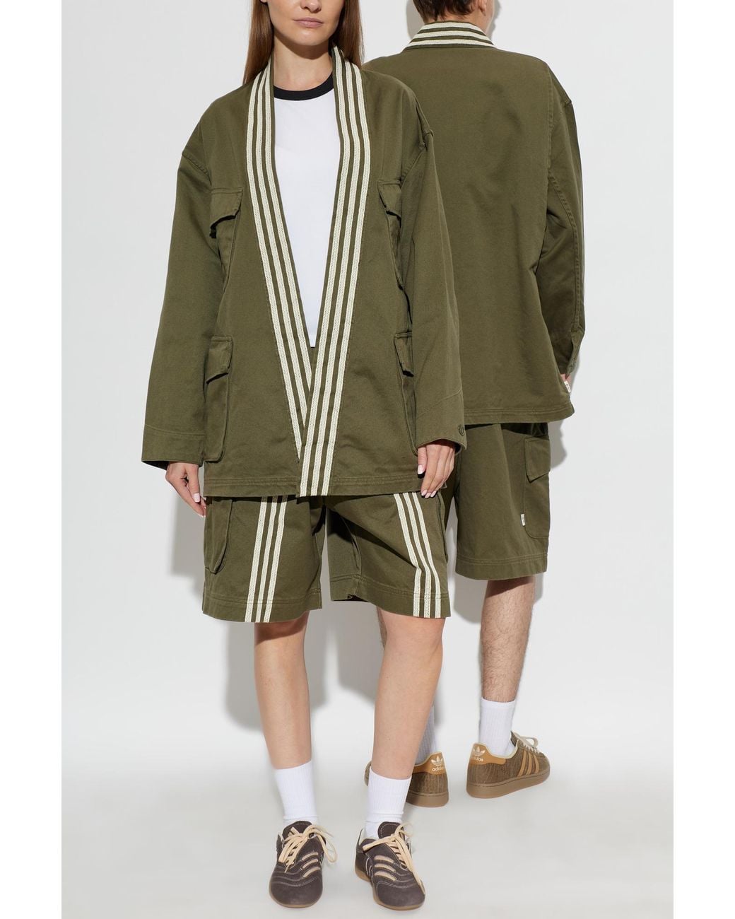Adidas Originals Green Khaki Cargo Shorts