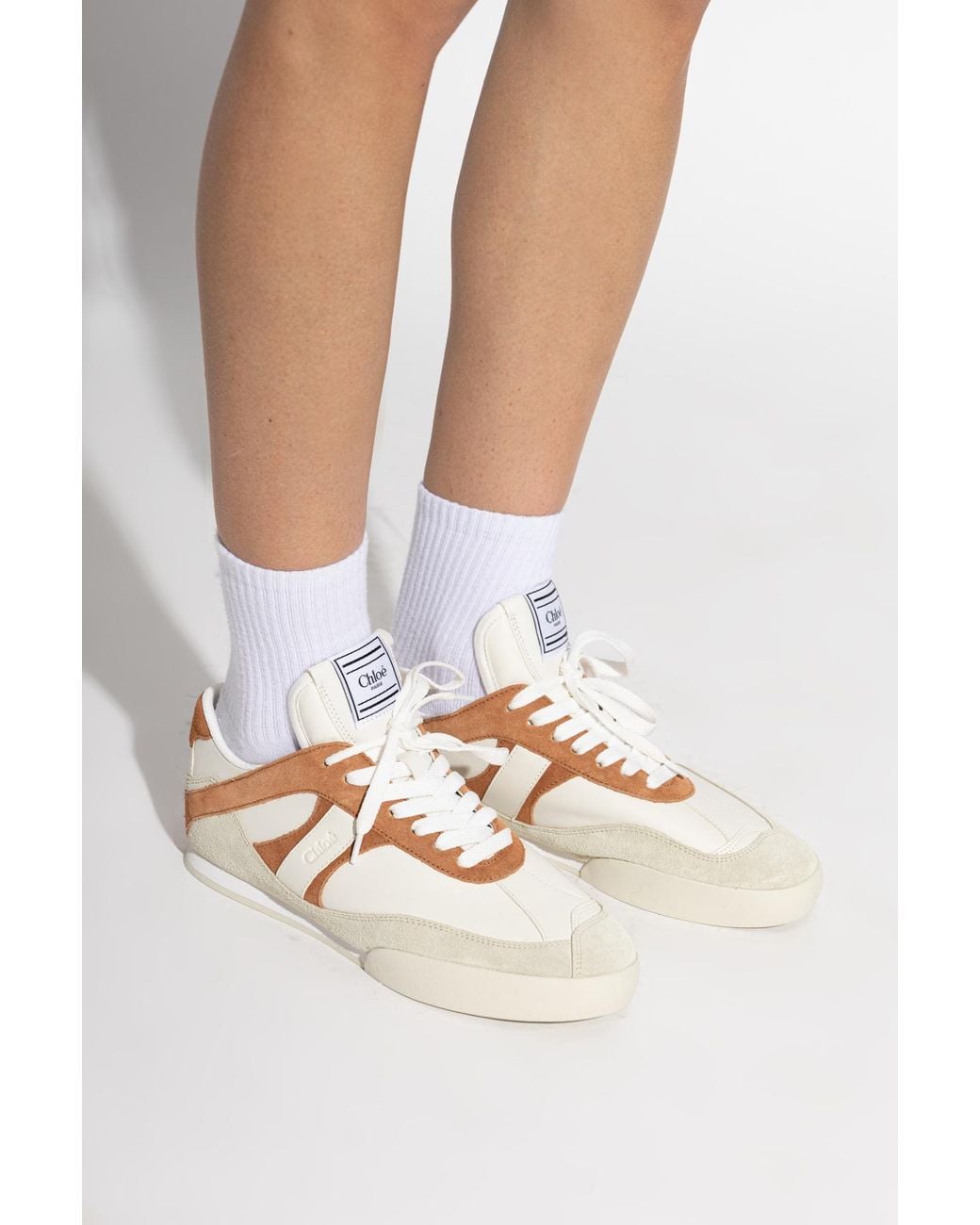 Chloé Brown "Kick" Sports Shoes