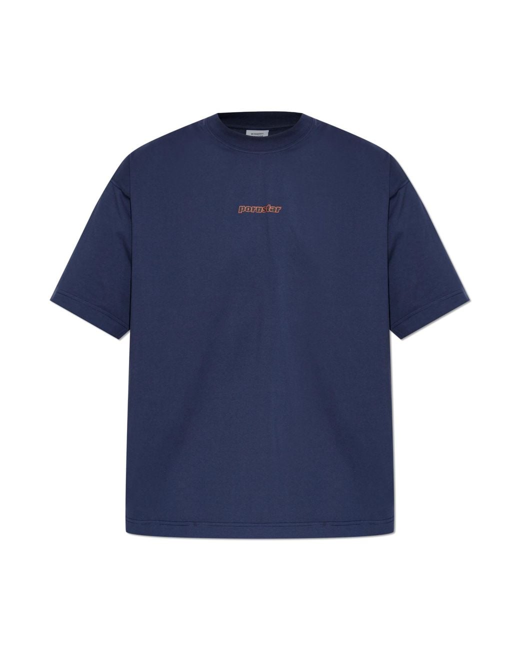 Vetements Blue T-Shirt With Print for men
