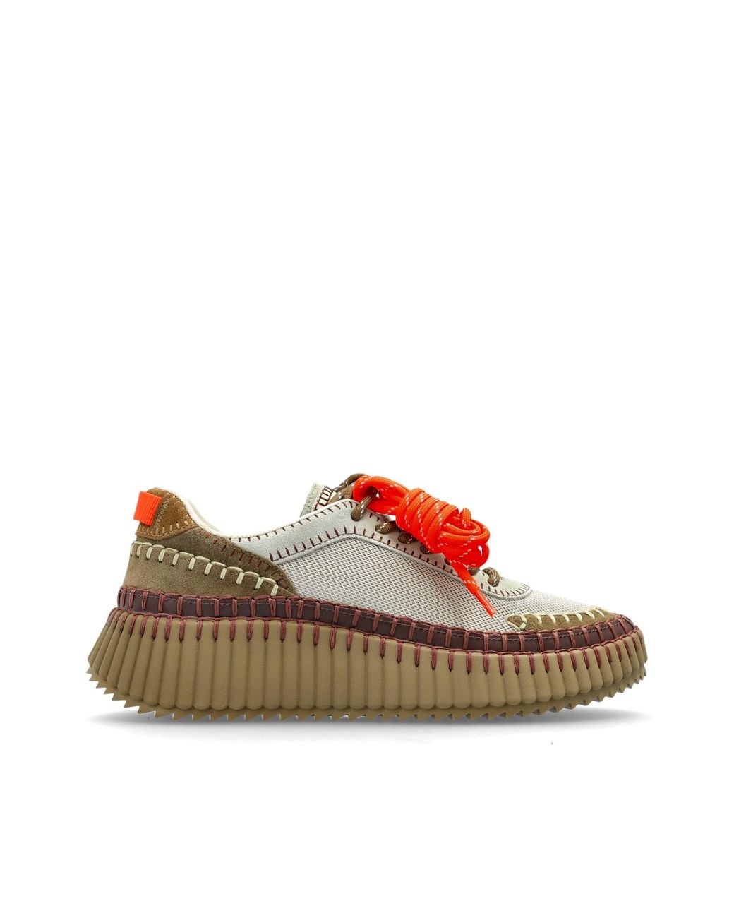Chloé Red 'Nama' Sports Shoes