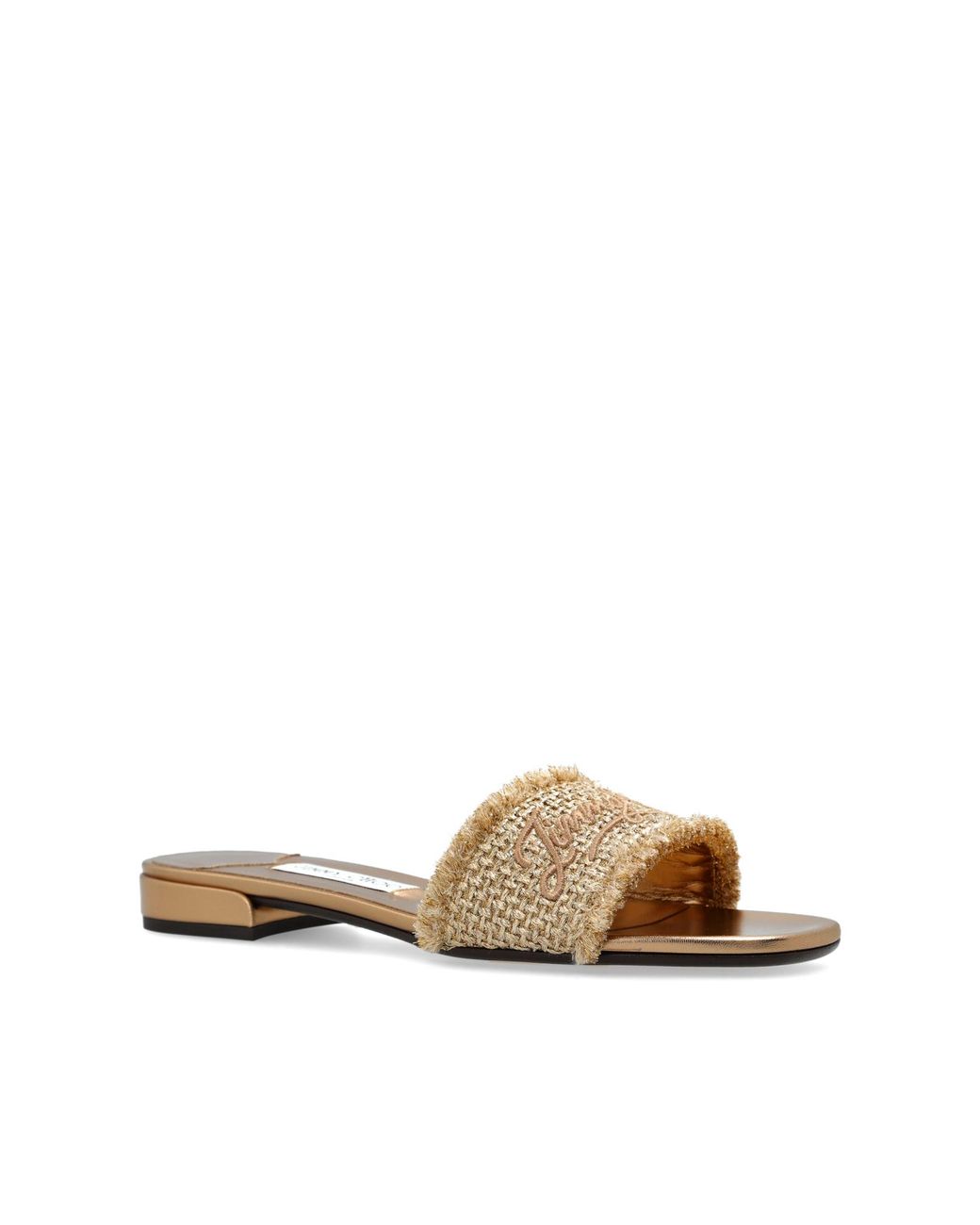 Jimmy Choo Metallic 'Joa' Slides
