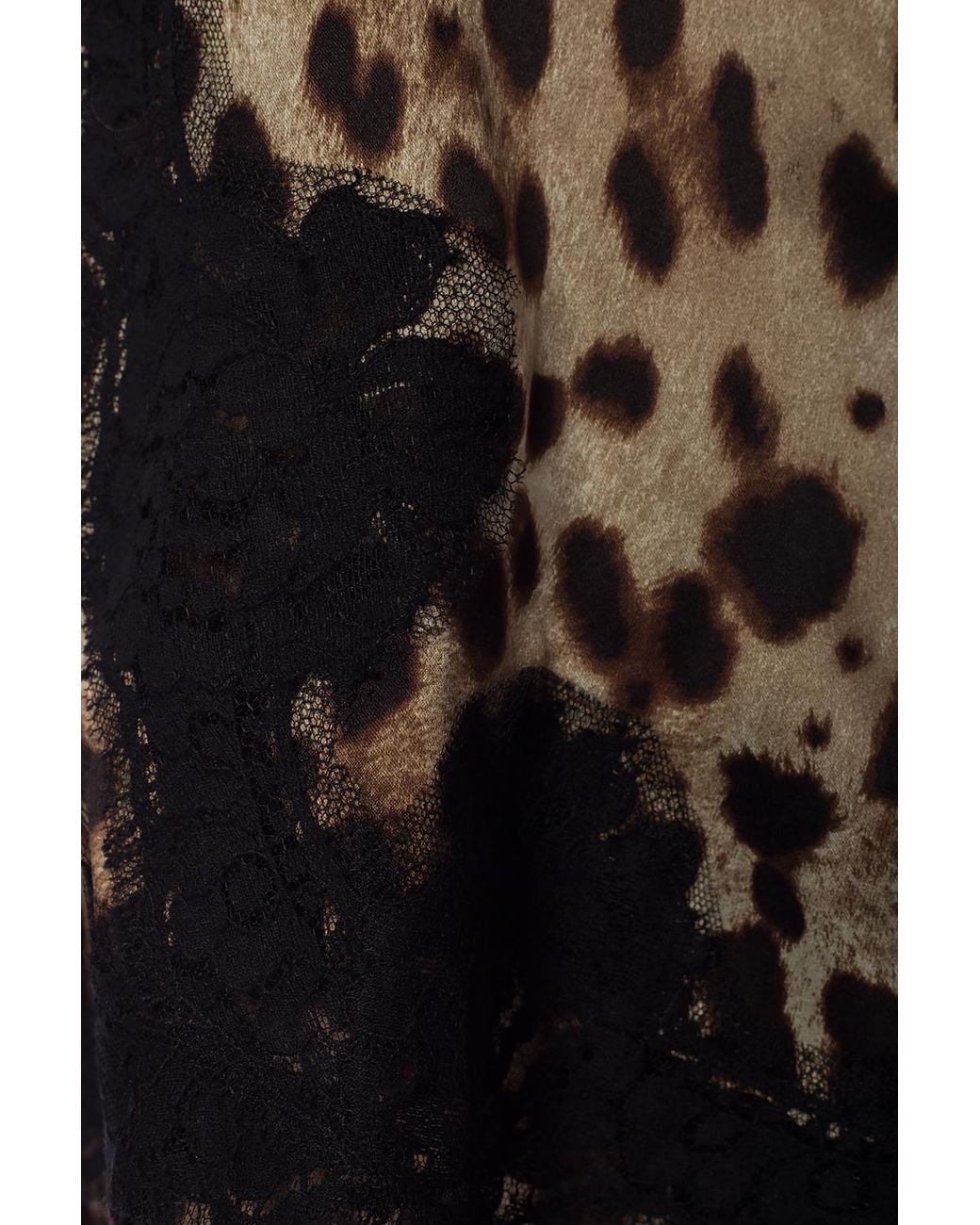 Dolce & Gabbana Black Lace-trimmed Top